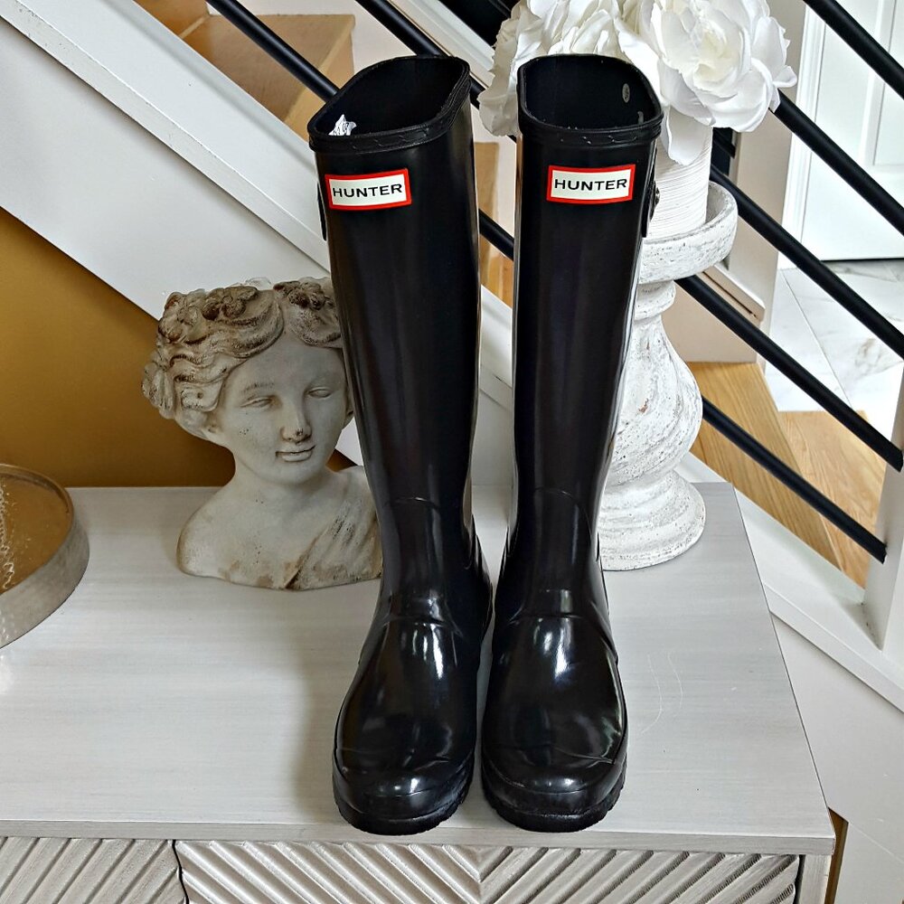 HUNTER Winter TALL Rain BOOTS SZ 6